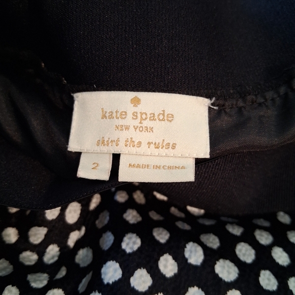 Kate Spade Silk Polka Dot A- Line Women's Skirt Size 2 - Picture 4 of 9